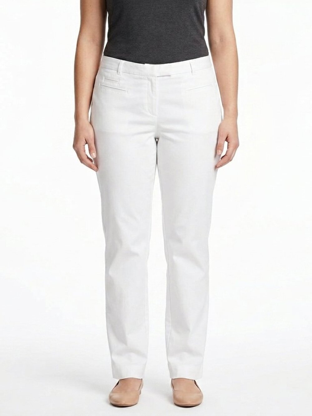 RW & Co. Stretch Cotton White Pant NEW- Sz. 12